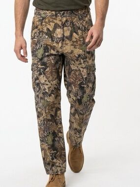 Jerzees Outdoors Men's Camouflage mossy oak Cargo Pants‎ Size M 32